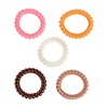 image:imageGoody Dentless Spiral Hair Ties Hair Coils  5 Ct Warm Tones Phone Cord Hair Ties Secure Hold Jelly Bands for All Occasions Hair Accessories for Women amp Men For MediumThick Hair