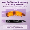 image:imageGoody Large Banana Clip Set Stylish Secure No Crease Hair Clips with SlideProof Hold Styling Accessory For Fine  Medium Hair Type Gifts for Women amp Girls Black and Tortoiseshell 2 CtBanana