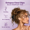 image:imageGoody Large Banana Clip Set Stylish Secure No Crease Hair Clips with SlideProof Hold Styling Accessory For Fine  Medium Hair Type Gifts for Women amp Girls Black and Tortoiseshell 2 CtOctopus
