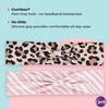 image:imageGoody Ouchless Comfort Head Wraps  3 Ct BlackGreyNavy Blue Soft amp Stretchy Fabric Headbands for Women amp Men Secure Hold Yoga Workout Headband Versatile Hair Accessories for AllDay WearStripeCheetah
