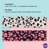 image:imageGoody Ouchless Comfort Head Wraps  3 Ct BlackGreyNavy Blue Soft amp Stretchy Fabric Headbands for Women amp Men Secure Hold Yoga Workout Headband Versatile Hair Accessories for AllDay WearFlowersDots