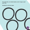 image:imageGoody Ouchless Elastic Hair Ties 30 Ct Blone 4MM Rubber Bands PainFreeBlack