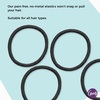 image:imageGoody Ouchless Elastic Hair Ties 30 Ct Blone 4MM Rubber Bands PainFreeBrown