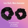image:imageGoody Ouchless Jersey Scrunchies  8 Ct Assorted Neon Rainbow Tones DamageFree Dentless amp Secure Hold Hair Ties Gentle Hair Accessories for Women amp Men All Day Comfort All Hair TypesAssorted Rainbow