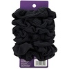 image:imageGoody Ouchless Jersey Scrunchies  8 Ct Assorted Neon Rainbow Tones DamageFree Dentless amp Secure Hold Hair Ties Gentle Hair Accessories for Women amp Men All Day Comfort All Hair TypesBlack