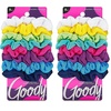 image:imageGoody Ouchless Jersey Scrunchies  8 Ct Assorted Neon Rainbow Tones DamageFree Dentless amp Secure Hold Hair Ties Gentle Hair Accessories for Women amp Men All Day Comfort All Hair TypesAssorted Rainbow
