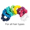 image:imageGoody Ouchless Jersey Scrunchies  8 Ct Assorted Neon Rainbow Tones DamageFree Dentless amp Secure Hold Hair Ties Gentle Hair Accessories for Women amp Men All Day Comfort All Hair TypesAssorted Rainbow
