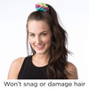 image:imageGoody Ouchless Jersey Scrunchies  8 Ct Assorted Neon Rainbow Tones DamageFree Dentless amp Secure Hold Hair Ties Gentle Hair Accessories for Women amp Men All Day Comfort All Hair TypesAssorted Rainbow