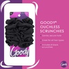 image:imageGoody Ouchless Jersey Scrunchies  8 Ct Assorted Neon Rainbow Tones DamageFree Dentless amp Secure Hold Hair Ties Gentle Hair Accessories for Women amp Men All Day Comfort All Hair TypesBlack