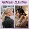 image:imageGoody Ouchless One Inch Satin Scrunchies Frizz Fighting No Damage Scrunchies Gentle Secure amp Creaseless Hair Ties for Day and Overnight All Hair Types Gifts for Women amp Girls 5 Ct BlackQuarter InchSmall