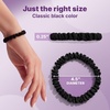 image:imageGoody Ouchless One Inch Satin Scrunchies Frizz Fighting No Damage Scrunchies Gentle Secure amp Creaseless Hair Ties for Day and Overnight All Hair Types Gifts for Women amp Girls 5 Ct BlackQuarter InchSmall