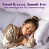 image:imageGoody Ouchless One Inch Satin Scrunchies Frizz Fighting No Damage Scrunchies Gentle Secure amp Creaseless Hair Ties for Day and Overnight All Hair Types Gifts for Women amp Girls 5 Ct BlackHalf InchMedium