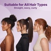 image:imageGoody Ouchless One Inch Satin Scrunchies Frizz Fighting No Damage Scrunchies Gentle Secure amp Creaseless Hair Ties for Day and Overnight All Hair Types Gifts for Women amp Girls 5 Ct BlackHalf InchMedium