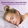 image:imageGoody Ouchless One Inch Satin Scrunchies Frizz Fighting No Damage Scrunchies Gentle Secure amp Creaseless Hair Ties for Day and Overnight All Hair Types Gifts for Women amp Girls 5 Ct BlackQuarter InchSmall