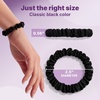 image:imageGoody Ouchless Skinny Satin Scrunchies Frizz Fighting No Damage Scrunchies Gentle Secure amp Creaseless Hair Ties for Day and Overnight All Hair Types Gifts for Women amp Girls 8 Ct BlackBlack