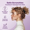 image:imageGoody Ouchless Skinny Satin Scrunchies Frizz Fighting No Damage Scrunchies Gentle Secure amp Creaseless Hair Ties for Day and Overnight All Hair Types Gifts for Women amp Girls 8 Ct BlackBlack
