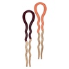 image:imageGoody Planet French Hair Pins  2 Ct Green amp Blue Soft amp Strong Bamboo Fabric Comfortable AllDay Wear PainFree Styling Accessories for Women Men Boys amp Girls All Hair TypesFrench Hair Pins 2 Ct PeachMaroon