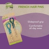image:imageGoody Planet French Hair Pins  2 Ct Green amp Blue Soft amp Strong Bamboo Fabric Comfortable AllDay Wear PainFree Styling Accessories for Women Men Boys amp Girls All Hair TypesFrench Hair Pins 2 Ct GreenBlue