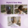 image:imageGoody SlideProof Large Claw Clips Stylish Secure Grip Hair Clips Styling Accessories for All Occasions and All Hair Types Gifts for Women amp Girls Floral Print 2 CtWhite Flowers  Blue