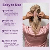 image:imageGoody SlideProof Large Claw Clips Stylish Secure Grip Hair Clips Styling Accessories for All Occasions and All Hair Types Gifts for Women amp Girls Floral Print 2 CtPink Bow  White