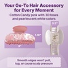 image:imageGoody SlideProof Large Claw Clips Stylish Secure Grip Hair Clips Styling Accessories for All Occasions and All Hair Types Gifts for Women amp Girls Floral Print 2 CtPink Bow  White