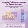 image:imageGoody SlideProof Large Claw Clips Stylish Secure Grip Hair Clips Styling Accessories for All Occasions and All Hair Types Gifts for Women amp Girls Floral Print 2 CtWhite Flowers  Blue