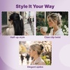 image:imageGoody SlideProof Large Claw Clips Stylish Secure Grip Hair Clips Styling Accessories for All Occasions and All Hair Types Gifts for Women amp Girls Floral Print 2 CtGray Flowers  Black