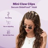 image:imageGoody SlideProof Mini Claw Clips Stylish Secure Grip Small Hair Clips Styling Accessories for All Occasions and All Hair Types Gifts for Women amp Girls White Flowers and Pink 4 CtBlue Flowers  Blue