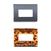image:imageGoody SlideProof Rectangular Claw Clips 3 Ct  1 Small  2 Large Claw Clips Cool Tones Styling Accessories with Secure Grip Hair Accessories for Women amp Men For All Occasions All Hair TypesBlackTort Square Claw