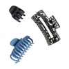 image:imageGoody SlideProof Rectangular Claw Clips 3 Ct  1 Small  2 Large Claw Clips Cool Tones Styling Accessories with Secure Grip Hair Accessories for Women amp Men For All Occasions All Hair TypesBlackBlueMulti Rectangle Claw