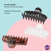 image:imageGoody SlideProof Rectangular Claw Clips 3 Ct  1 Small  2 Large Claw Clips Cool Tones Styling Accessories with Secure Grip Hair Accessories for Women amp Men For All Occasions All Hair TypesTortClearBlack Large Claw
