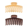 image:imageGoody SlideProof Rectangular Claw Clips 3 Ct  1 Small  2 Large Claw Clips Cool Tones Styling Accessories with Secure Grip Hair Accessories for Women amp Men For All Occasions All Hair TypesPeachBrown Large Claw