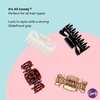 image:imageGoody SlideProof Rectangular Claw Clips 3 Ct  1 Small  2 Large Claw Clips Cool Tones Styling Accessories with Secure Grip Hair Accessories for Women amp Men For All Occasions All Hair TypesNeutrals Medium Claw
