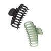 image:imageGoody SlideProof Rectangular Claw Clips 3 Ct  1 Small  2 Large Claw Clips Cool Tones Styling Accessories with Secure Grip Hair Accessories for Women amp Men For All Occasions All Hair TypesGreenBlack Large Claw