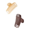 image:imageGoody SlideProof Rectangular Claw Clips 3 Ct  1 Small  2 Large Claw Clips Cool Tones Styling Accessories with Secure Grip Hair Accessories for Women amp Men For All Occasions All Hair TypesPeachBrown Large Claw