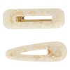 image:imageGoody SlideProof Resin Hinge Hair Clip Set 2 Ct XLsized Printed Cream Clips for Styling Quick amp Easy Creaseless Styling Accessories for Women amp Men For Medium to Thick HairCream
