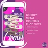 image:imageGoody Snap amp Go Metal Contour Clips 6 Count Brunette Snap Clips Suitable for All Hair Types PainFree Hair Accessories for Women Men and Kids All Day ComfortBlonde