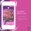 image:imageGoody Snap amp Go Metal Contour Clips 6 Count Brunette Snap Clips Suitable for All Hair Types PainFree Hair Accessories for Women Men and Kids All Day ComfortBrunette