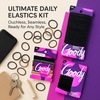 image:imageGoody Ultimate Daily Elastics Kit 48Count  Ouchless NoDamage Hair Ties for Women amp Men  30 Black Elastics  10 Neutral Seamless  8 Black Seamless Ponytail Holders for All Hair Types