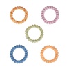 image:imageGoody X Sophia Yeshi Dentless Spiral Hair Ties Hair Coils Stretchable Jelly Bands Phone Cord Hair Ties MediumThick Hair Multicolor Print  5 Ct