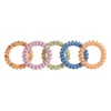 image:imageGoody X Sophia Yeshi Dentless Spiral Hair Ties Hair Coils Stretchable Jelly Bands Phone Cord Hair Ties MediumThick Hair Multicolor Print  5 Ct