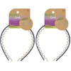 image:imagePlanet Goody Classic SlideProof Headbands 2ct Black and RustOatmeal and Navy