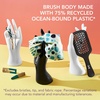 image:imagePlanet Goody Ocean Rescue Vented Paddle Brush  Black Detangling Brush for All Hair Types Flexible Bristles Ouchless Design Speeds Up Drying Ideal for Wet or Dry Hair amp StylingBlack