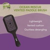 image:imagePlanet Goody Ocean Rescue Vented Paddle Brush  Black Detangling Brush for All Hair Types Flexible Bristles Ouchless Design Speeds Up Drying Ideal for Wet or Dry Hair amp StylingBlack