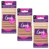 image:imageGoody ComfortFlex Seamless Thick Hair Elastics Brown No Slip Grip Ouchless Ties with All Day Gentle Hold Ponytail Holders for DamageFree Styling 8 Count Pack of 3Blonde