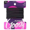 image:imageGoody Nonslip Womens Elastic Hair Tie Black  4MM for Medium Hair Ouchless PainFree Hair Accessories for Women Perfect for Long Lasting Braids Ponytails and More 10 Count Pack of 1Black
