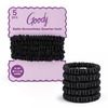 image:imageGoody Ouchless One Inch Satin Scrunchies Frizz Fighting No Damage Scrunchies Gentle Secure amp Creaseless Hair Ties for Day and Overnight All Hair Types Gifts for Women amp Girls 5 Ct BlackQuarter InchSmall