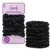 image:imageGoody Ouchless Skinny Satin Scrunchies Frizz Fighting No Damage Scrunchies Gentle Secure amp Creaseless Hair Ties for Day and Overnight All Hair Types Gifts for Women amp Girls 8 Ct BlackBlack