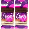 image:imageGoody Ouchless Sweater Hair Ties 8 Ct Warm Tones Gentle Secure amp DamageFree Elastic Bands for All Occasions No Snag or Pull Styling Accessories for Women amp Men For Thick HairMarrn