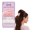 image:imageGoody SlideProof Large Claw Clips Stylish Secure Grip Hair Clips Styling Accessories for All Occasions and All Hair Types Gifts for Women amp Girls Floral Print 2 CtPink Bow  White